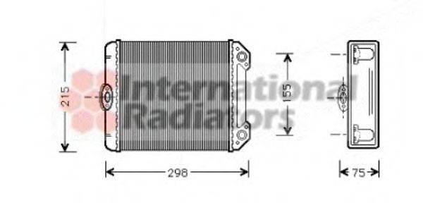 VAN WEZEL 30006171 Теплообменник, отопление салона