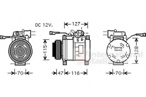 VAN WEZEL 2800K076 Компрессор, кондиционер