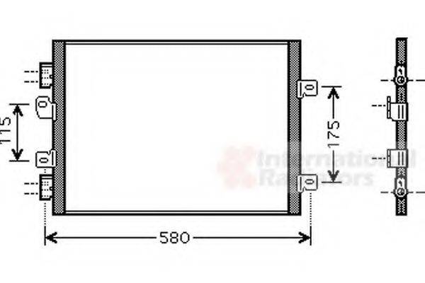 VAN WEZEL 43005341 Конденсатор, кондиционер
