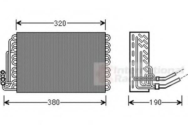 VAN WEZEL 3000V462 Испаритель, кондиционер