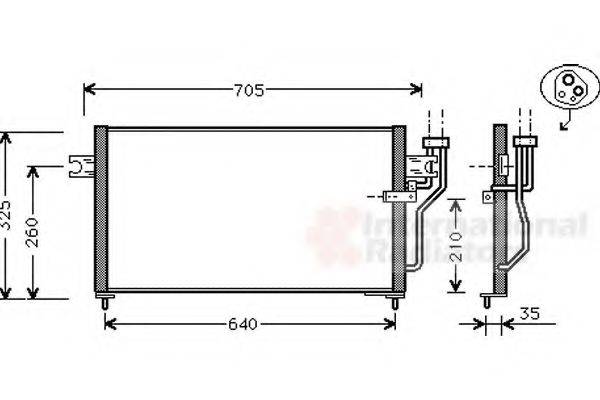 VAN WEZEL 32005105 Конденсатор, кондиционер