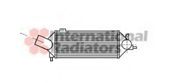 VAN WEZEL 37004069 Интеркулер