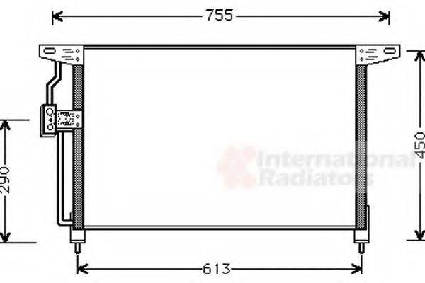 VAN WEZEL 37005228 Конденсатор, кондиционер