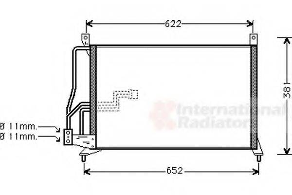 VAN WEZEL 37005231 Конденсатор, кондиционер