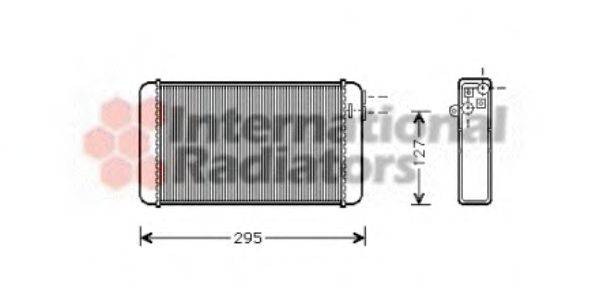 VAN WEZEL 37006116 Теплообменник, отопление салона