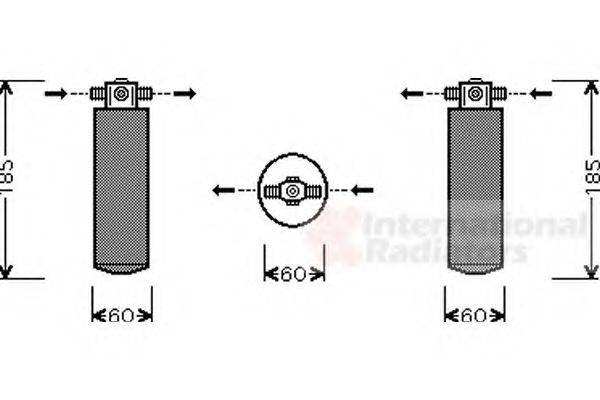 VAN WEZEL 3700D393 Осушитель, кондиционер