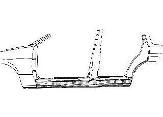 VAN WEZEL 1615103 Накладка порога