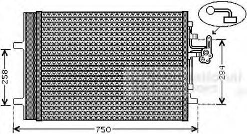 VAN WEZEL 59005161 Конденсатор, кондиционер