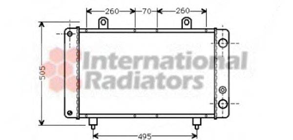 VAN WEZEL 40002032 Радиатор, охлаждение двигателя