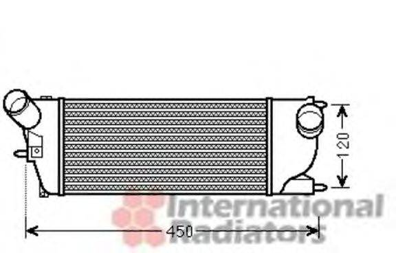 VAN WEZEL 40004345 Интеркулер