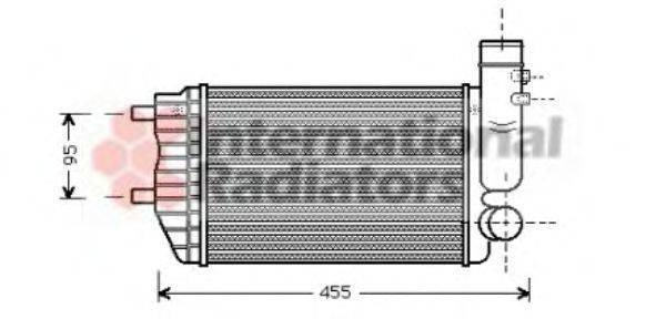 VAN WEZEL 40004183 Интеркулер