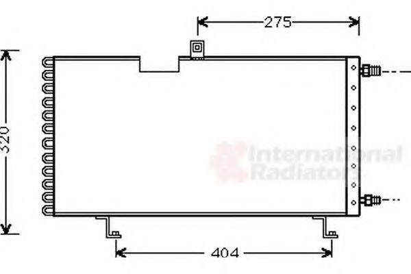 VAN WEZEL 40005158 Конденсатор, кондиционер