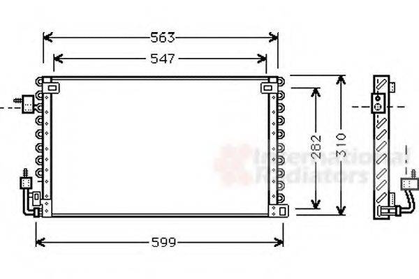 VAN WEZEL 40005180 Конденсатор, кондиционер
