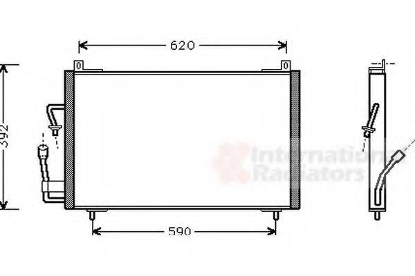 VAN WEZEL 40005182 Конденсатор, кондиционер