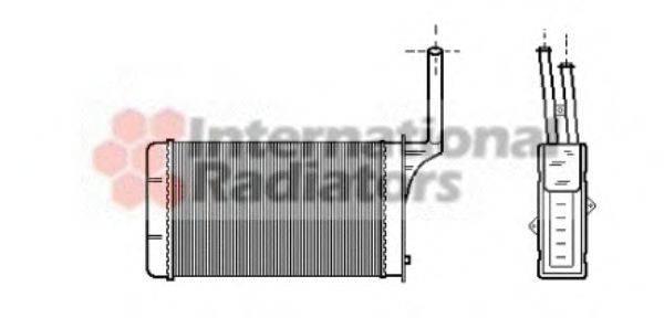 VAN WEZEL 40006049 Теплообменник, отопление салона