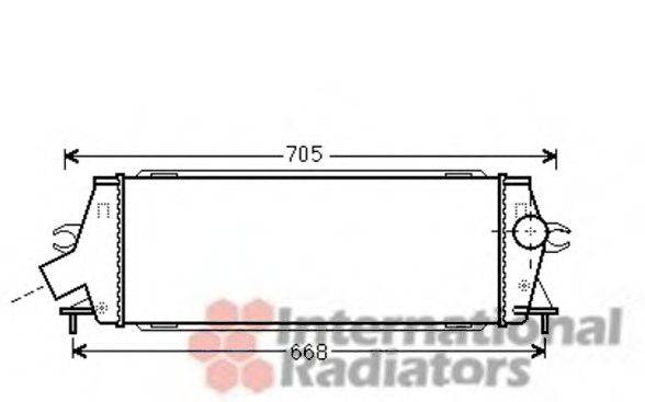 VAN WEZEL 43004456 Интеркулер