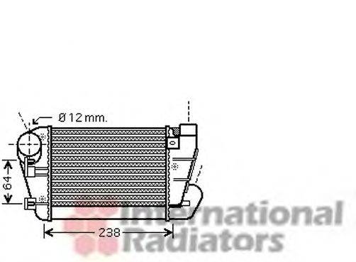 VAN WEZEL 03004250 Интеркулер