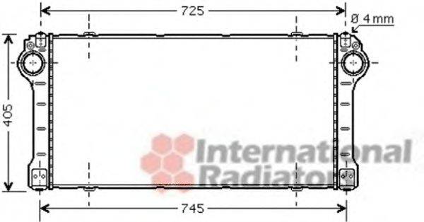 VAN WEZEL 53004567 Интеркулер