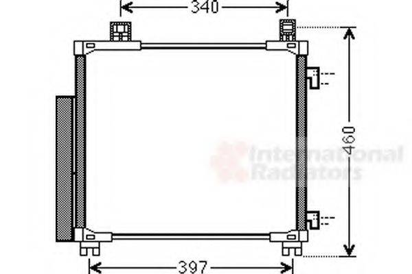 VAN WEZEL 53005578 Конденсатор, кондиционер