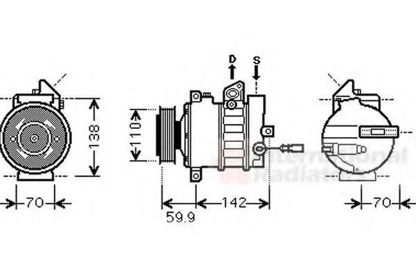 VAN WEZEL 5800K298 Компрессор, кондиционер