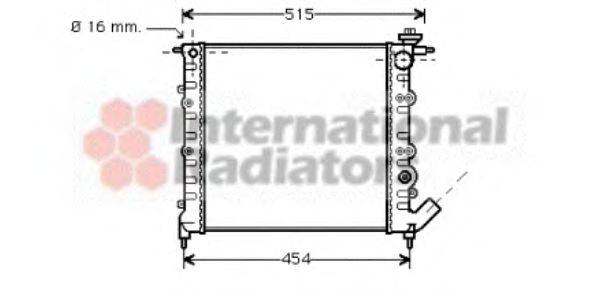 VAN WEZEL 43002041 Радиатор, охлаждение двигателя