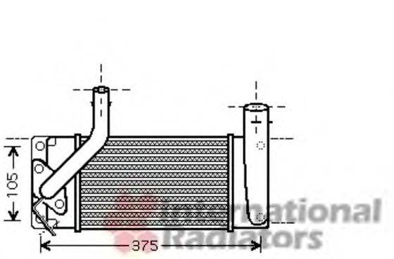 VAN WEZEL 53004566 Интеркулер