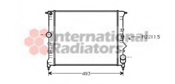 VAN WEZEL 43002119 Радиатор, охлаждение двигателя