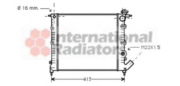 VAN WEZEL 43002120 Радиатор, охлаждение двигателя