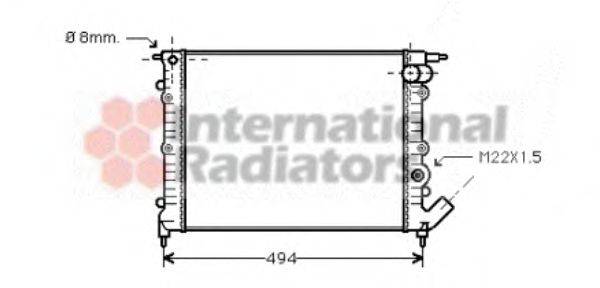 VAN WEZEL 43002132 Радиатор, охлаждение двигателя