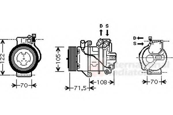 VAN WEZEL 2900K008 Компрессор, кондиционер