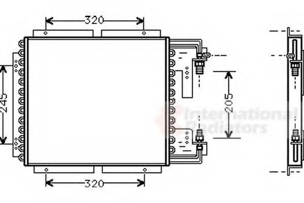 VAN WEZEL 43005187 Конденсатор, кондиционер