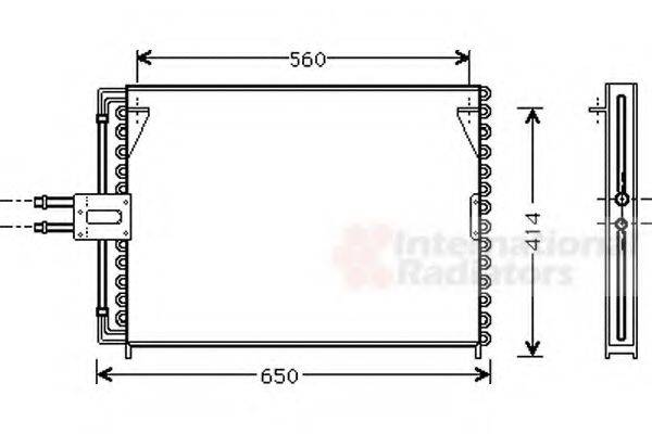 VAN WEZEL 43005189 Конденсатор, кондиционер