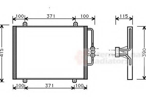 VAN WEZEL 43005201 Конденсатор, кондиционер