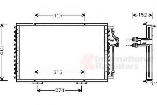 VAN WEZEL 43005214 Конденсатор, кондиционер