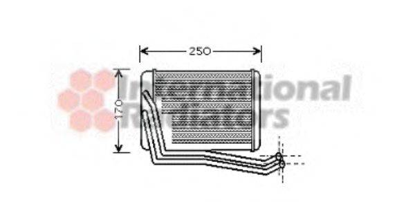 VAN WEZEL 82006142 Теплообменник, отопление салона