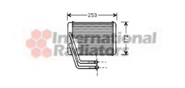VAN WEZEL 82006144 Теплообменник, отопление салона