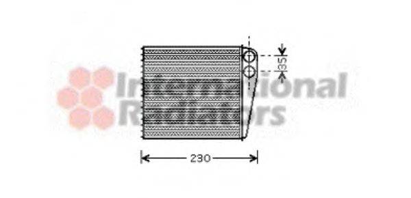 VAN WEZEL 58006229 Теплообменник, отопление салона