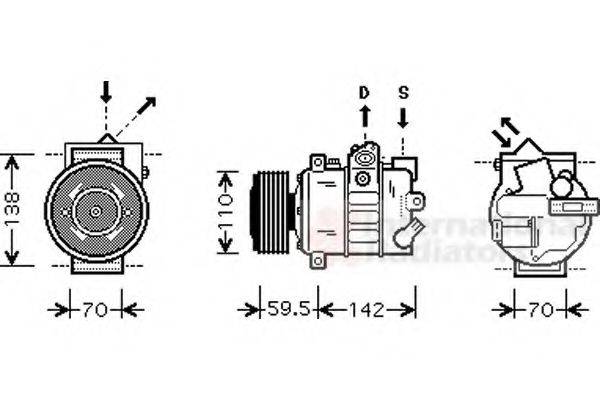 VAN WEZEL 5800K220 Компрессор, кондиционер