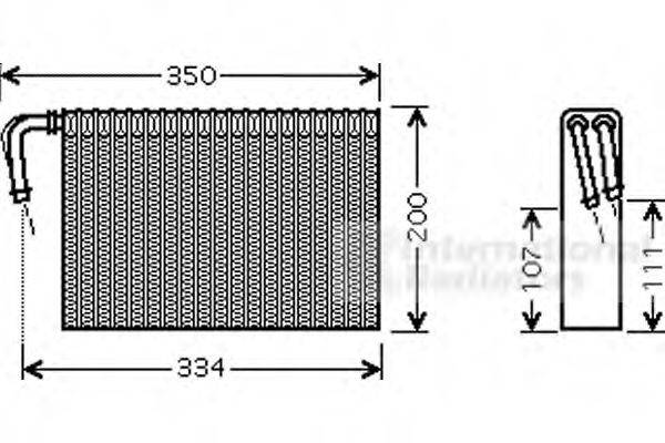 VAN WEZEL 0600V305 Испаритель, кондиционер