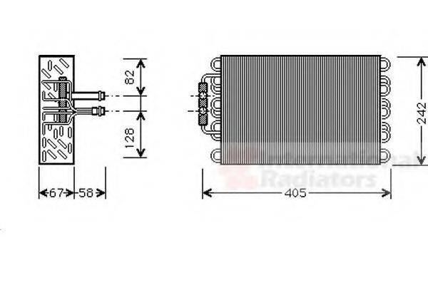 VAN WEZEL 3000V375 Испаритель, кондиционер