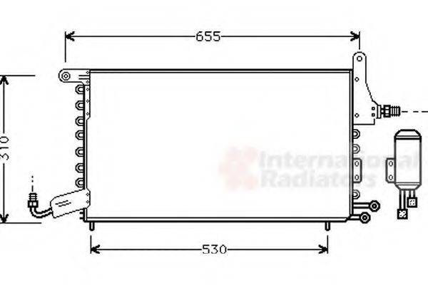VAN WEZEL 49005026 Конденсатор, кондиционер