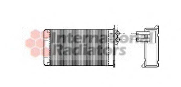 VAN WEZEL 49006025 Теплообменник, отопление салона