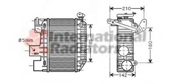 VAN WEZEL 53004365 Интеркулер