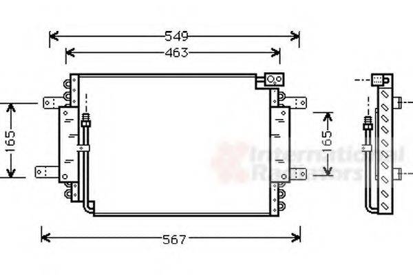 VAN WEZEL 52005027 Конденсатор, кондиционер