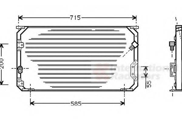 VAN WEZEL 53005190 Конденсатор, кондиционер