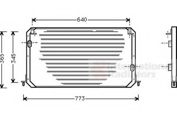 VAN WEZEL 53005192 Конденсатор, кондиционер