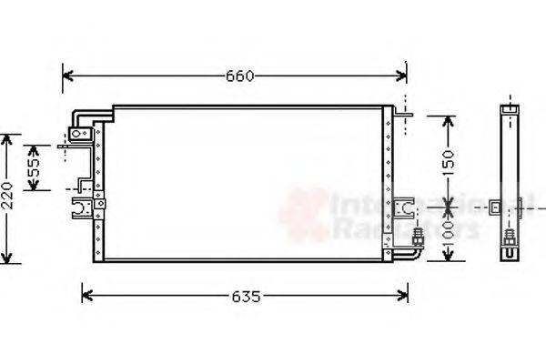 VAN WEZEL 53005197 Конденсатор, кондиционер
