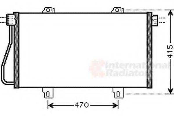 VAN WEZEL 43005352 Конденсатор, кондиционер