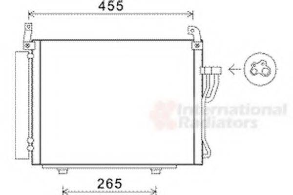 VAN WEZEL 82005245 Конденсатор, кондиционер
