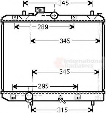 VAN WEZEL 52002111 Радиатор, охлаждение двигателя